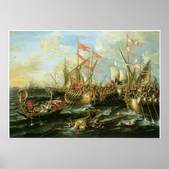 The Battle of Actium, 2 September 31 BC Poster (Front)