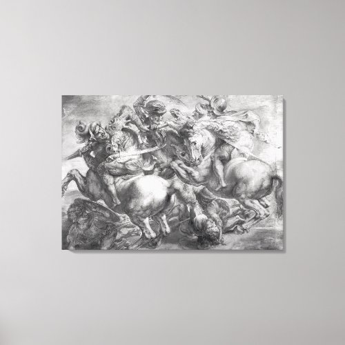 The Battle of Anghiari after Leonardo da Vinci Canvas Print