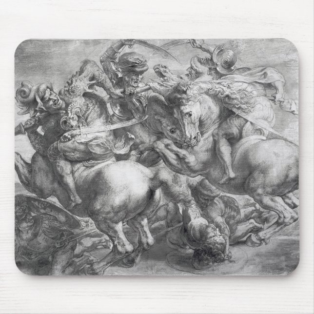 The Battle of Anghiari after Leonardo da Vinci Mouse Pad (Front)