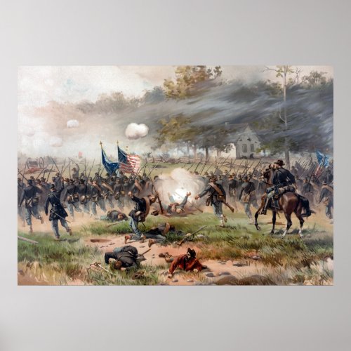 The Battle of Antietam __ Civil War Poster