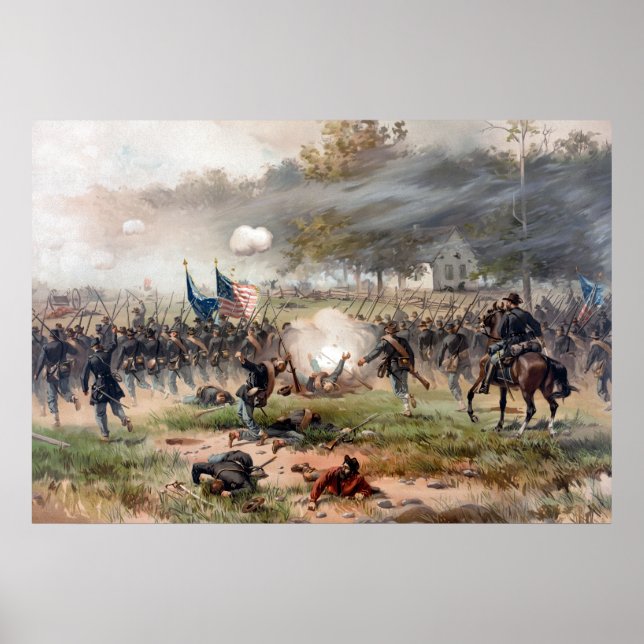 The Battle of Antietam -- Civil War Poster (Front)