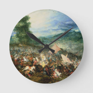 The Battle of Arbelles, or the Battle of Issus, 16 Round Clock