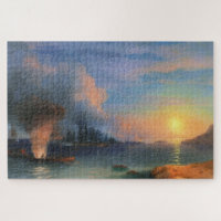 The Battle of Bomarsund Ivan Aivazovsky seascape Jigsaw Puzzle