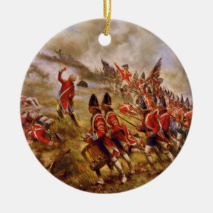 The Battle of Bunker Hill by E. Percy Moran Ceramic Ornament