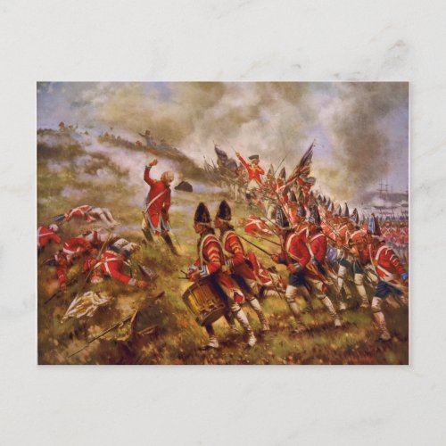 The Battle of Bunker Hill by E Percy Moran Postcard