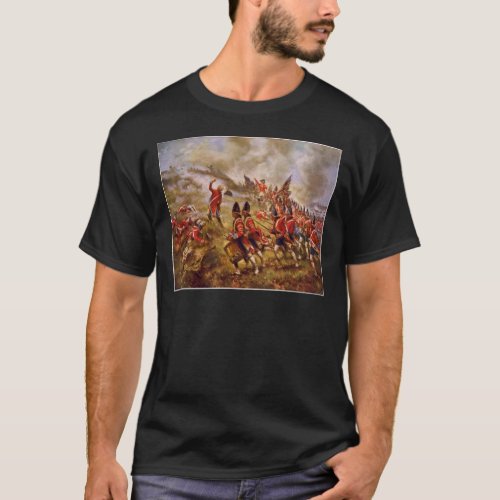 The Battle of Bunker Hill by E Percy Moran T_Shirt