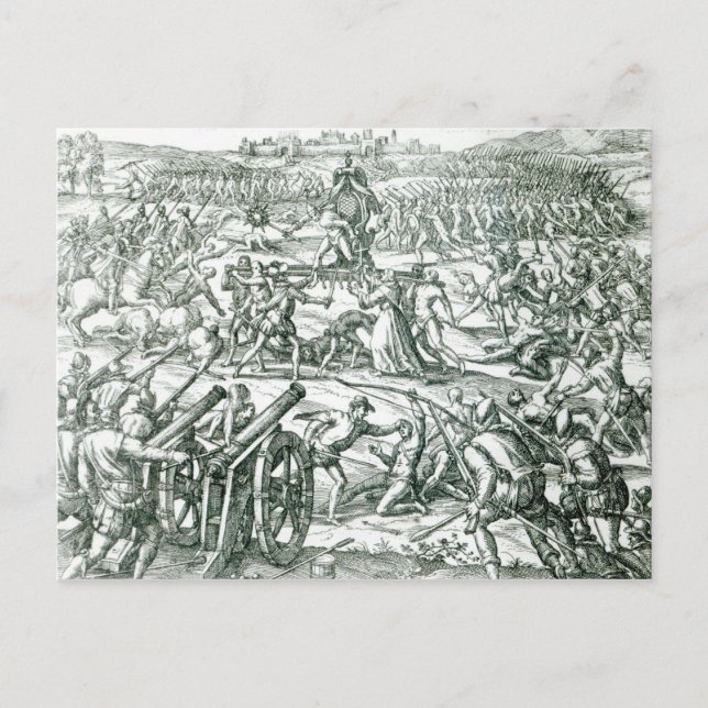 The Battle of Cajamarca, 1532 Postcard (Front)