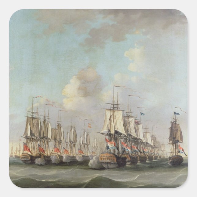 The Battle of Dogger Bank, showing the `Holland' a Square Sticker (Front)