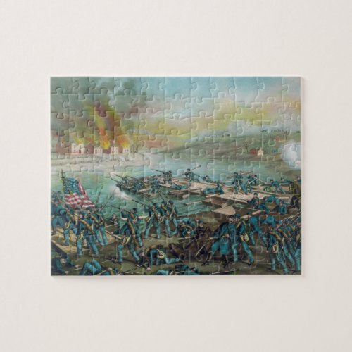 The Battle of Fredericksburg by Kurz and Allison Jigsaw Puzzle