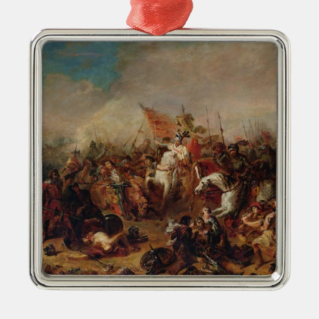 The Battle of Hastings in 1066 Metal Ornament (Front)