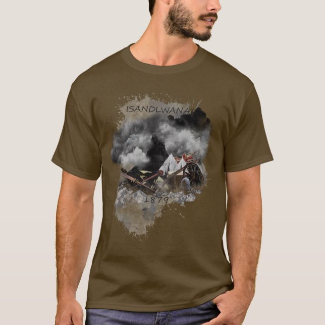 The Battle of Isandlwana 1879 Zulu verse British T T-Shirt (Front)