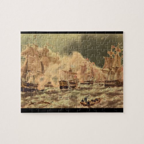 The Battle of Lake Erie Commodore_Engravings Jigsaw Puzzle