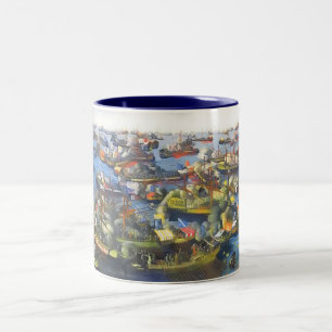 The Battle of Lepanto 1571 Two-Tone Coffee Mug