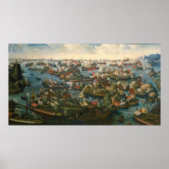 The Battle Of Lepanto By Yogesh Brahmbhatt Poster by TheArts at Zazzle