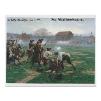 The Battle Of Lexington Canvas