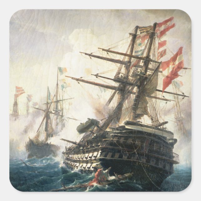 The Battle of Lissa Square Sticker (Front)
