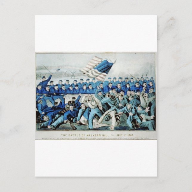 The battle of Malvern Hill, Va. July 1st 1862 Postcard (Front)
