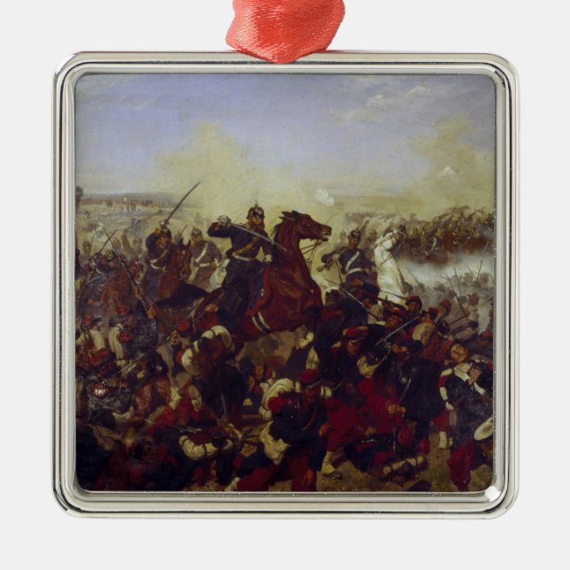 The Battle of Mars de la Tour Metal Ornament (Front)