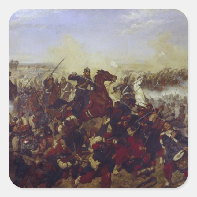 The Battle of Mars de la Tour Square Sticker (Front)