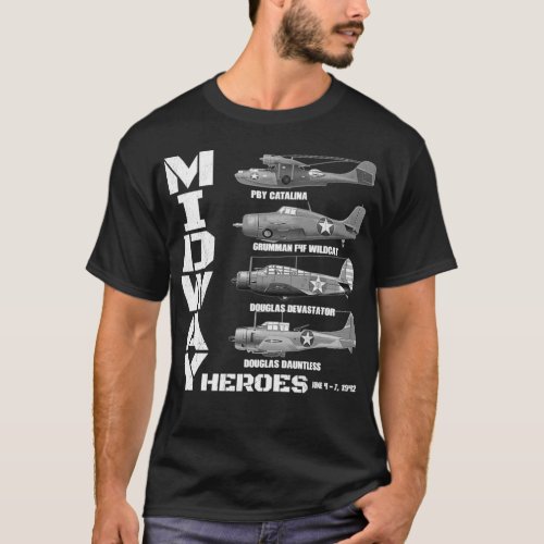 The Battle of Midway Plane Spotting American WW2 P T_Shirt