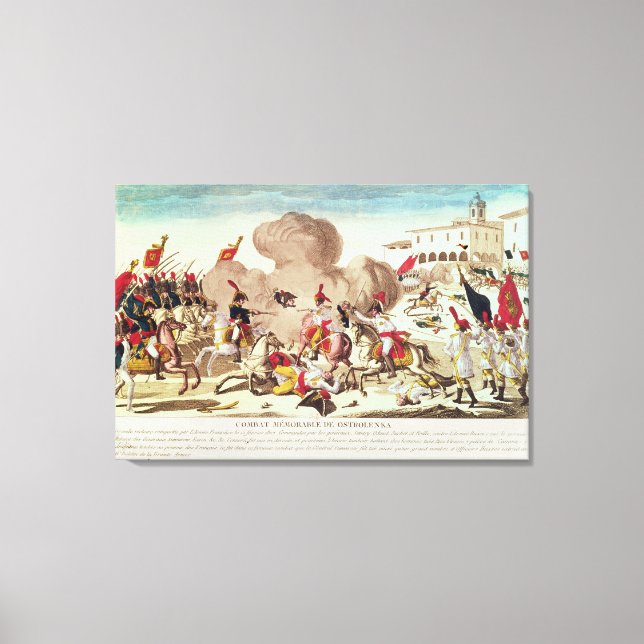 The Battle of Ostrolenka Canvas Print (Front)