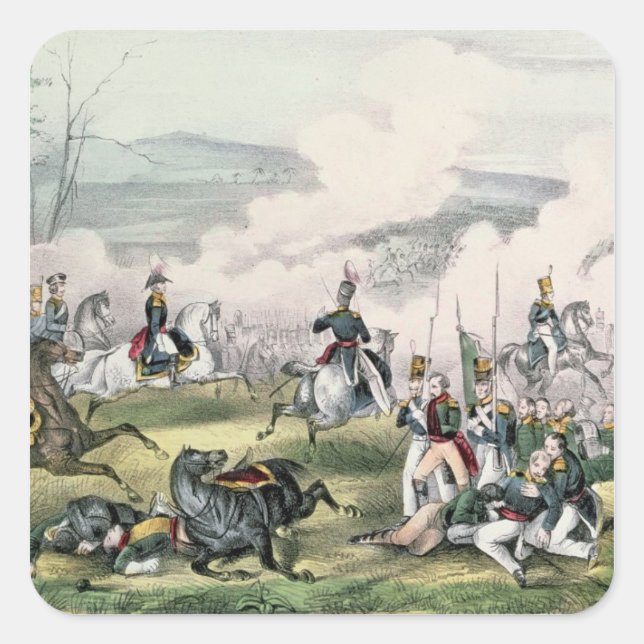 The Battle of Palo Alto, California, 8th May 1846 Square Sticker (Front)