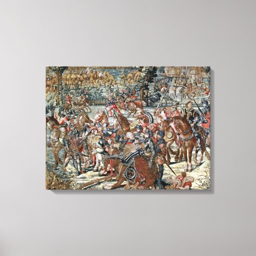 The Battle of Pavia Canvas Print