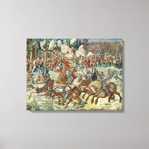 The Battle of Pavia The Advance of Charles V Canvas Print