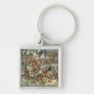 The Battle of Pavia. The Advance of Charles V Keychain