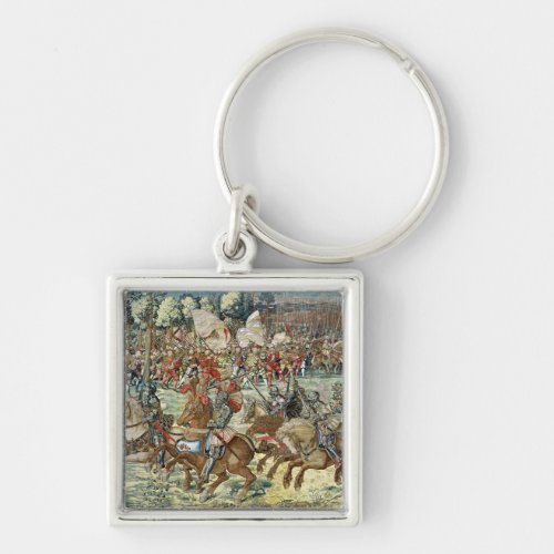 The Battle of Pavia The Advance of Charles V Keychain