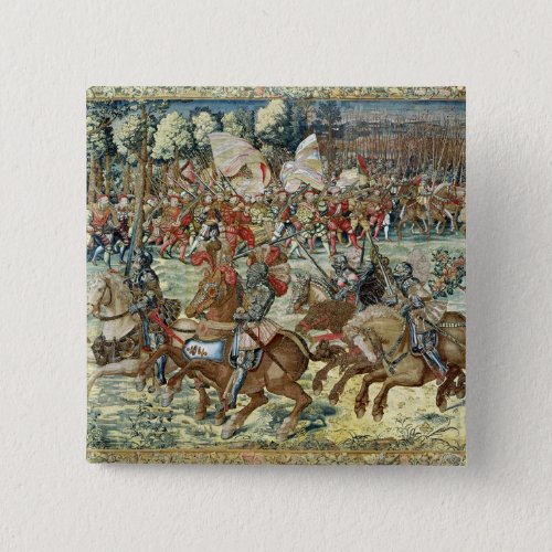 The Battle of Pavia The Advance of Charles V Pinback Button