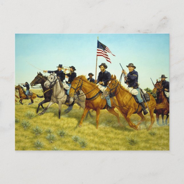 The Battle of Prairie Dog Creek by Ralph Heinz Postcard (Front)