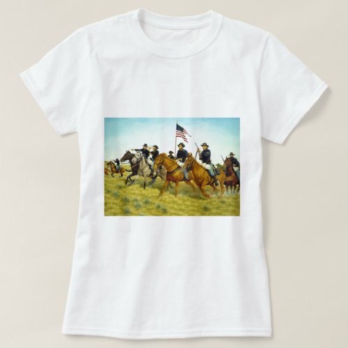 The Battle of Prairie Dog Creek by Ralph Heinz T_Shirt