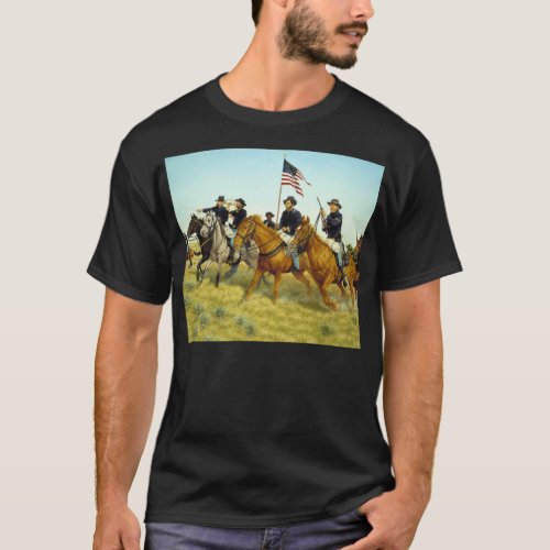 The Battle of Prairie Dog Creek by Ralph Heinz T_Shirt