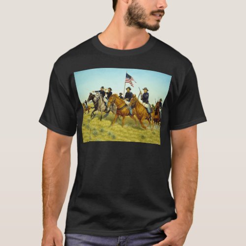 The Battle of Prairie Dog Creek by Ralph Heinz T_Shirt