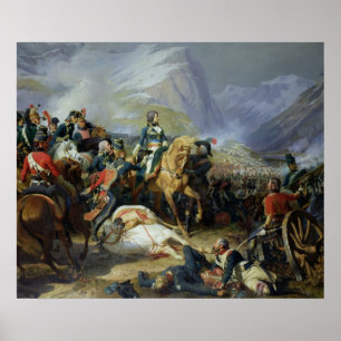 The Battle of Rivoli, 1844 Poster