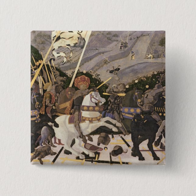 The Battle of San Romano, c.1438-40 Pinback Button (Front)
