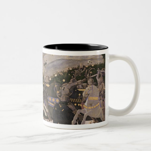The Battle of San Romano, c.1438-40 Two-Tone Coffee Mug (Right)