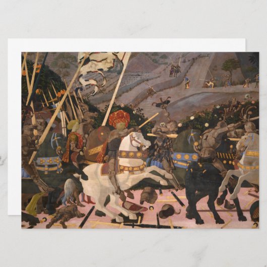 The Battle of San Romano (Medieval War Painting) (Front/Back)