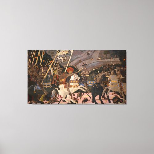 The Battle of San Romano Medieval War Painting Canvas Print