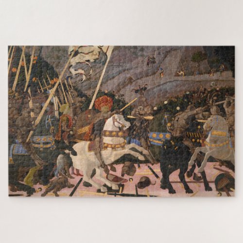 The Battle of San Romano Medieval War Painting Jigsaw Puzzle