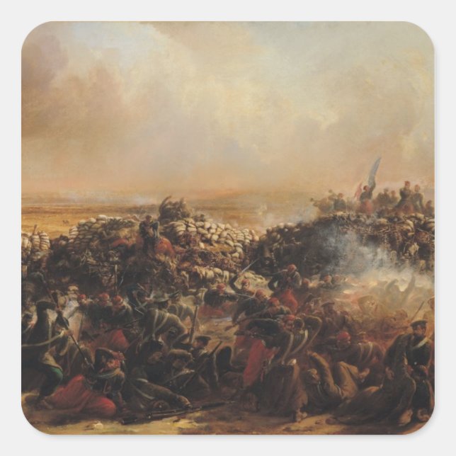 The Battle of Sebastopol Square Sticker (Front)