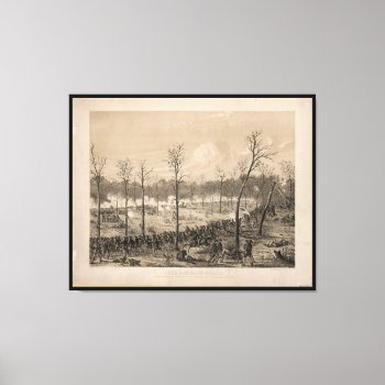 The Battle Of Shiloh By Alfred E. Mathews (1862) Canvas Print by TheArts at Zazzle