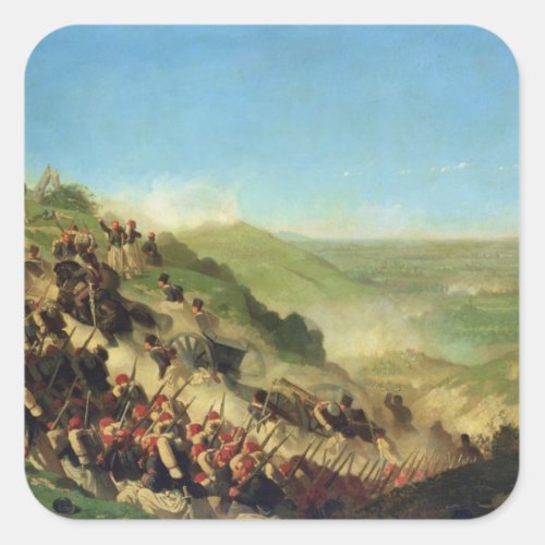 The Battle of Solferino 24th June 1859 Square Sticker