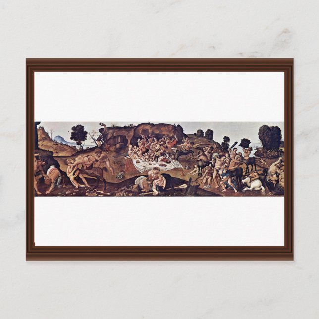 The Battle Of The Centaurs And Lapiths By Piero Postcard (Front)