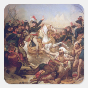 The Battle of the Pyramids, 21st July 1798 Square Sticker