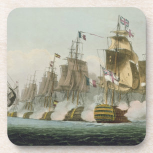 The Battle of Trafalgar, 21st October 1805, engrav Drink Coaster