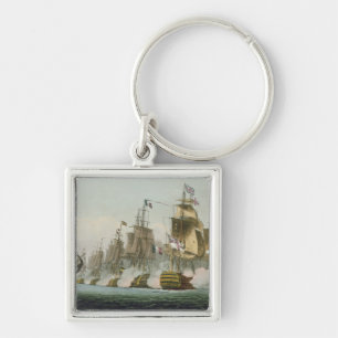 The Battle of Trafalgar, 21st October 1805, engrav Keychain