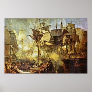 The Battle Of Trafalgar By Steuerbordbesanwanten Poster