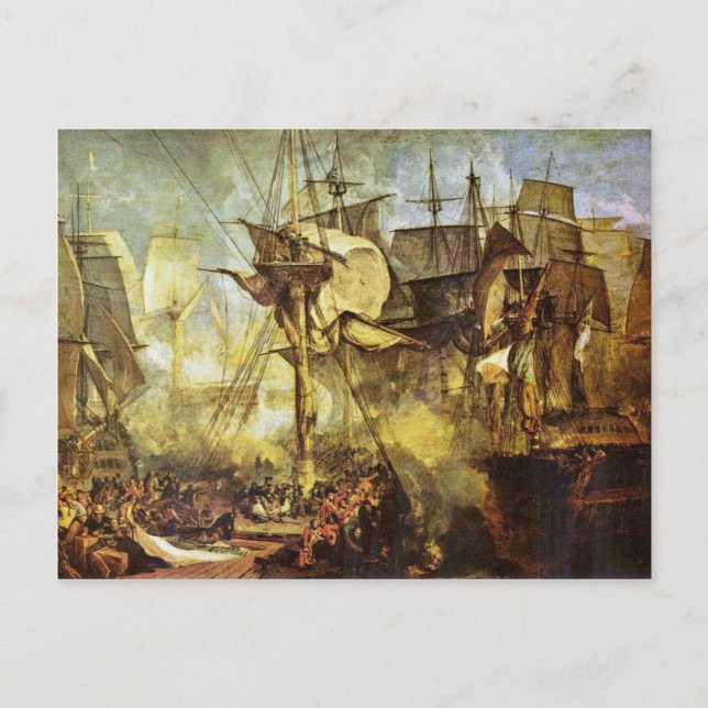 The Battle Of Trafalgar By Steuerbordbesanwanten V Postcard (Front)